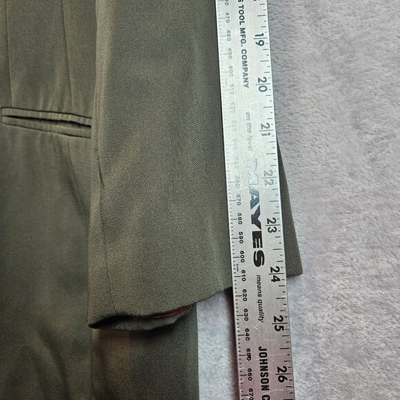 Kasper Olive Green Double-Breasted Blazer Skirt Set Womens 14 career formal - Picture 4 of 16